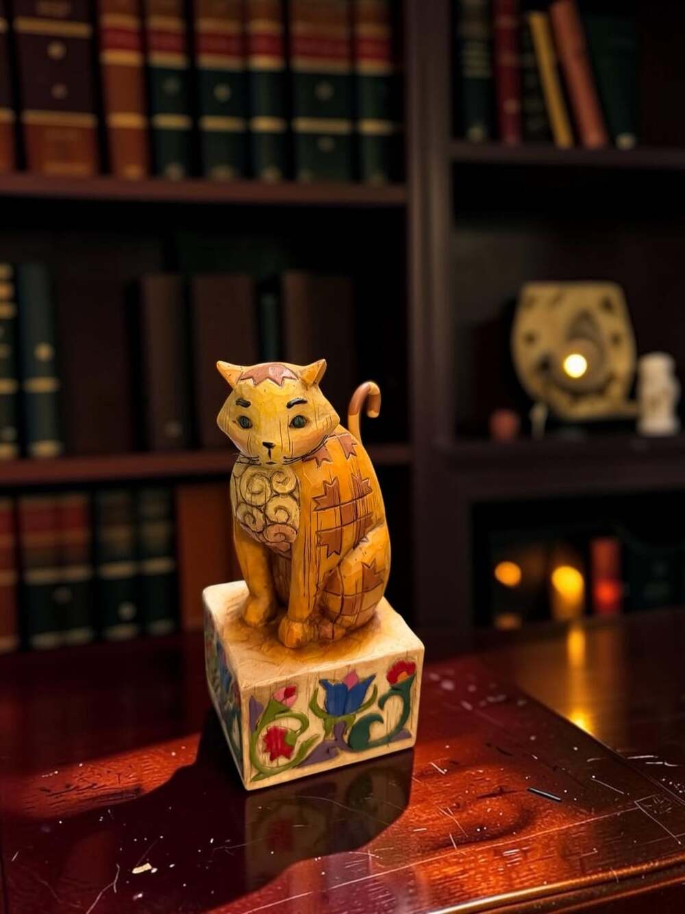 Jim Shore Heartwood Creek Jasper Cat Figurine Folk Art 114424